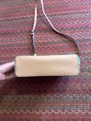 kate spade leather Colorblock Stripe Crossbody - Yellow, Pink, Blue, Mint, White thumbnail 4
