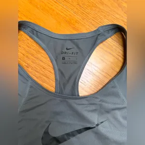 🌸Nike Womens Dri-FIT Racerback Tank Top in dark grey thumbnail 2