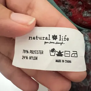 Natural Life Cardigan Sweater Women's L/XL Red Eyelash Knit Cropped Bow thumbnail 4