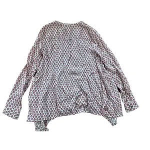 Maeve Anthropologie‎ Pink Medallion Sharkbite Hem Tunic Top Sz 0 thumbnail 5