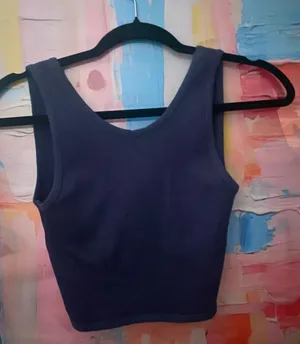 Palmetto Moon Navy Criss Cross Tank Top thumbnail 1