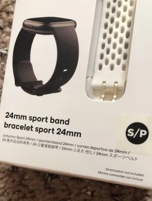 Fitbit NWT 24mm White Sport Band Size S thumbnail 2