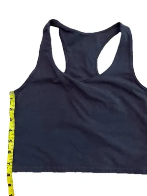Pact Organic Cotton Racerback Crop Tank Top Brown Size S 90% Organic Cotton thumbnail 6