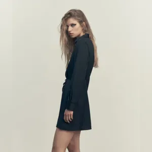 Zara SATIN WRAP DRESS thumbnail 5