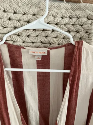 Target Red and cream striped maxi dress thumbnail 3