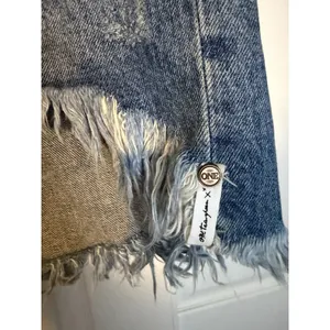 One‎ Teaspoon High Waist Legend Distressed Denim Mom Jeans Shorts Frayed Relaxed thumbnail 4