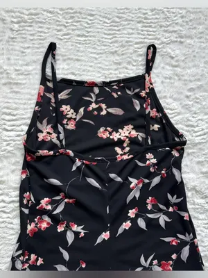 VTG 90s Byer Too Floral Maxi Dress M Black Pink Dark Fairy Whimsigoth Grunge thumbnail 10