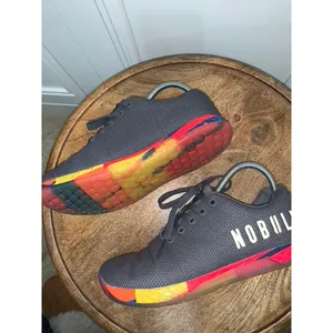 NOBULL Lightning Trainer Unisex Sneakers‎ Gray Rainbow Men's 6 / Women's 7.5 thumbnail 5