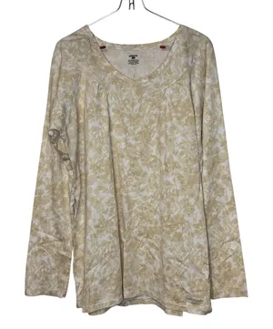 Patagonia Womens Top Organic Cotton Floral V-Neck Relaxed Naturecore Pullover XL thumbnail 1
