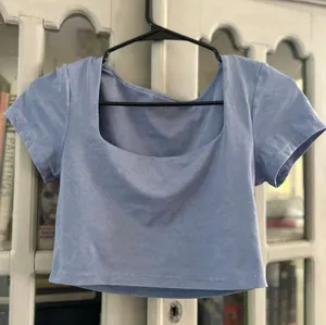 Aerie Blue Cute Crop Top thumbnail 1