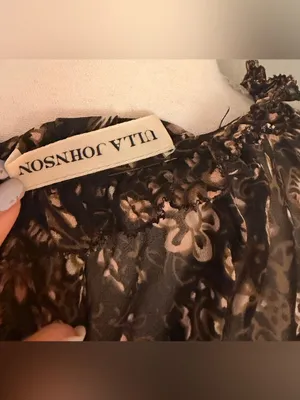 Ulla Johnson Black Floral Asymmetrical Midi Dress 100% Silk thumbnail 7