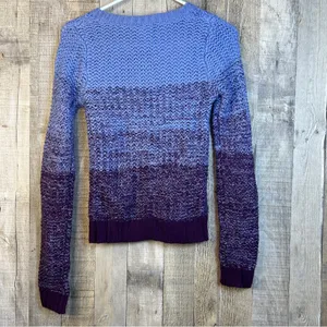 Delia’s XS Purple Crewneck Long Sleeve with Zippers(just for looks) thumbnail 2