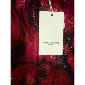 NWT Amanda Uprichard‎ Ayla Mini Dress Samira Pink Sequin Size Large thumbnail 7