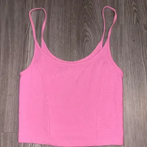 Urban Outfitters Pink Ribbed Tank Top thumbnail 2