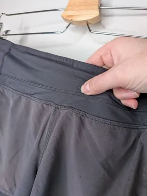 Lululemon Womens Black Running Shorts Size 6 4" inseam thumbnail 2