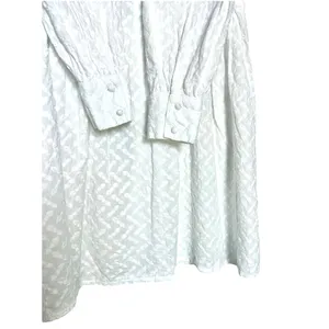 Antonio Melani 100% Cotton Lace Swim Cover Up Dress White Boho Tunic Size M thumbnail 7
