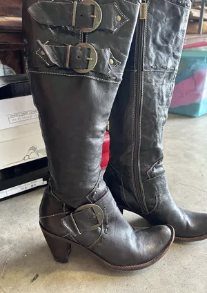 Tentazione Leather Dark brown Boots Size 7 thumbnail 1