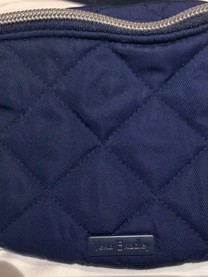 Vera Bradley Quilted Navy Blue Belt Bag Fanny Pack Crossbody thumbnail 2