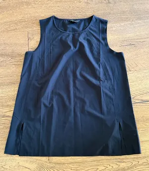 Athleta black Sleeveless Tunic Tank dri-fit type material small thumbnail 1