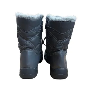 Totes Women's Size 6 Faux Fur Quilted Winter Snow Boots Lace Up Zipper Lined thumbnail 8