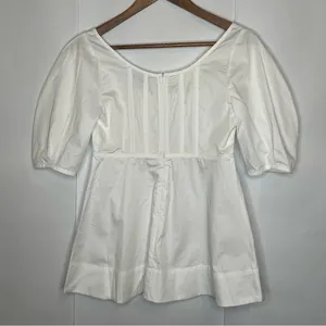 Tuckernuck White Nealy Puff Sleeve Blouse thumbnail 4