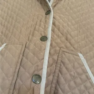Chaps Tan Quilted Women's Jacket thumbnail 3
