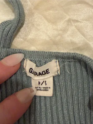 Garage blue tank Top thumbnail 4
