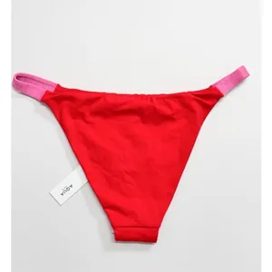 AQUA Bikini Bottom Swimwear Red Pink Beachwear Size Small NEW thumbnail 6