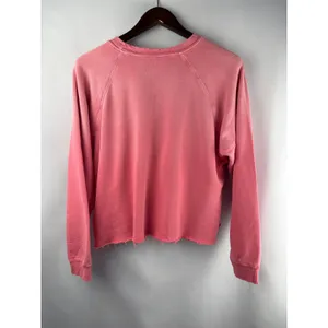 Women’s I.S.M.B.S Medium Pink Smiley Crop Sweatshirt thumbnail 3