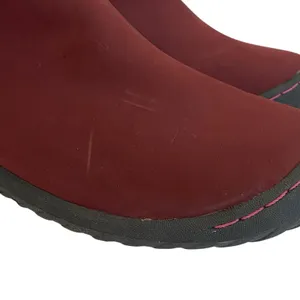 Jbu Memory Foam Do Juno Women Sz 7‎ M Burgundy Ankle Length Zip Up Chelsea Boots thumbnail 2