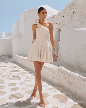 NWT TFNC London One-Shoulder Geri Corsage Dress thumbnail 2
