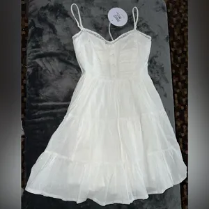 Princess Polly Dlaney Mini Dress in White Size 4 New with tag thumbnail 5