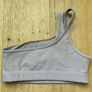 Alo Yoga Airlift Excite One Shoulder Double Strap Sport Bra Dusk Purple Size XS thumbnail 5