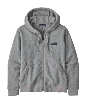 Patagonia Shearling Hoodie Full Zip Grey Sz S thumbnail 1