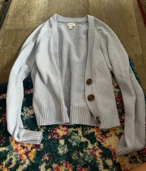 J crew xS blue cardigan thumbnail 1