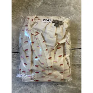 Point Sur J.Crew White Metallic Arrow Clip Dot Blouse M K5264 HO18 thumbnail 8