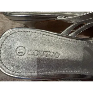 Coutgo Women's Square Open Toe Low Heel Sandals NIB Size 11 thumbnail 7