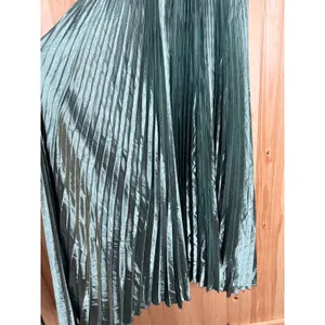NWT Lulus Exceptional Drama Sage Green Satin Lace-Up Pleated Maxi Dress Bride L thumbnail 6
