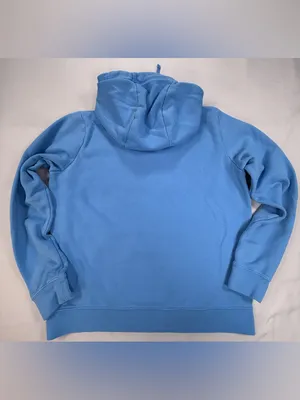 Nike Light Blue Pullover Hoodie with White Swoosh thumbnail 9