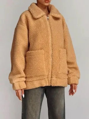I AM GIA x REVOLVE Size Medium teddy Sherpa jacket‎ full zip thumbnail 1