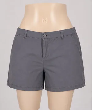 Magellan Chino Shorts gray Outdoors Walking Hiking Casual Women's‎ 18 5" inseam thumbnail 1