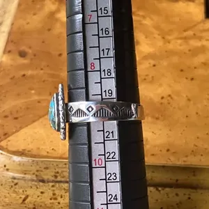 Source Unknown Mojave Turquoise Sterling Silver Southwestern Ring Size 9 thumbnail 8