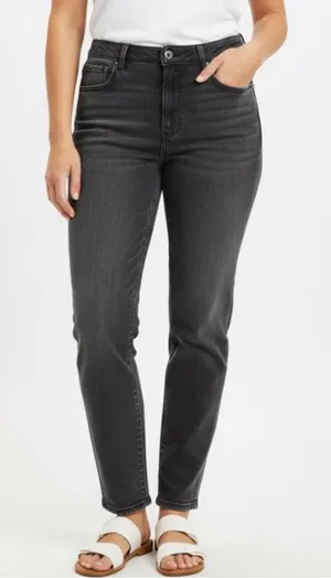 Abercrombie & Fitch 90s Straight Ultra High Rise Jeans Curve Love Size 29 /‎ 8R thumbnail 1