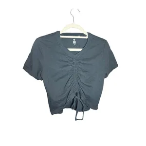 Pacsun Me to‎ We Black Cinched Tie top Sz M thumbnail 3