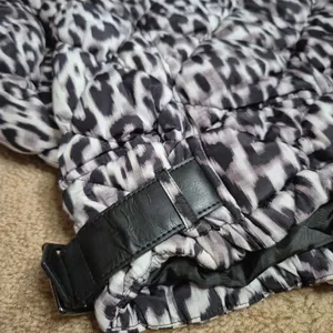 Andrew Snow Leopard Print Puffer Coat Size Large thumbnail 9