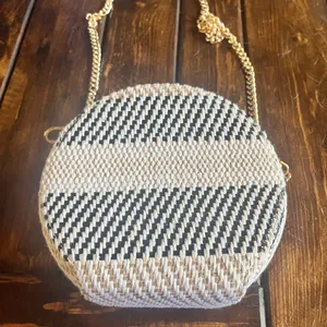 Anthropologie NWT woven purse thumbnail 1