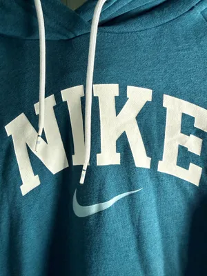 Nike Women’s Varsity Teal Pullover Hoodie Sweatshirt thumbnail 3