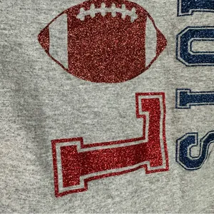 Augusta Sportswear Love Patriots Football Blue Gray Women’s 3/4 Sleeve Top T-shirt Small Blokecore thumbnail 3