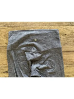 Lululemon Align Pant II 25" Leggings W5CFGS Herringbone Gray High Rise Women's 6 thumbnail 6