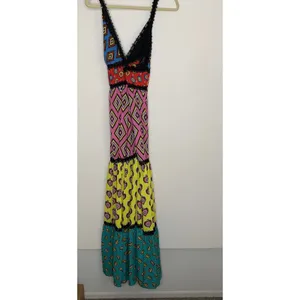 Alice + Olivia X Carla Kranendonk Karolina Paneled Maxi Dress Womens Size 6 thumbnail 3